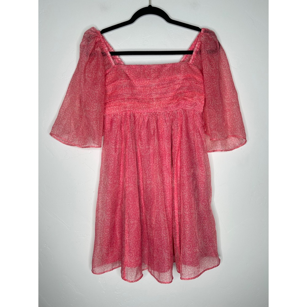 Abercrombie & Fitch Emerson Smocked Mini Dress Flutter Sleeves Size Small Event - Picture 1 of 9